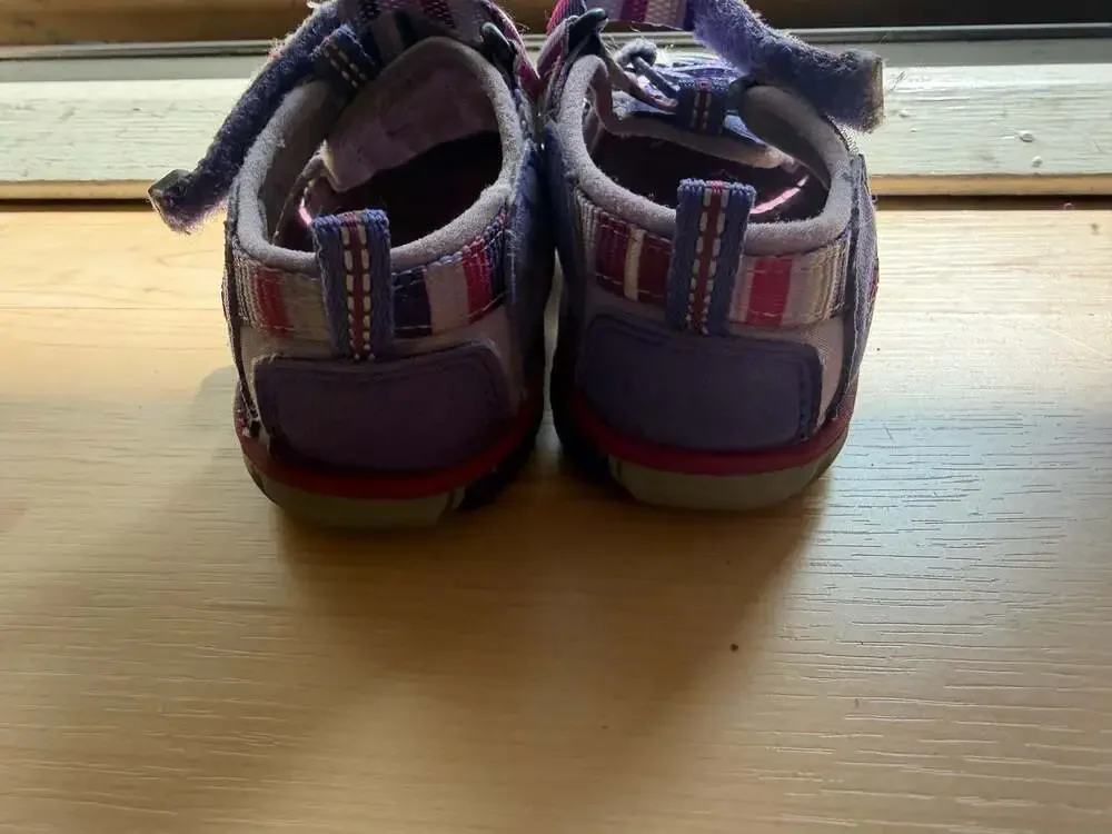 Keen Seacamp II CNX Toddler Girls Water Sandals Purple Striped